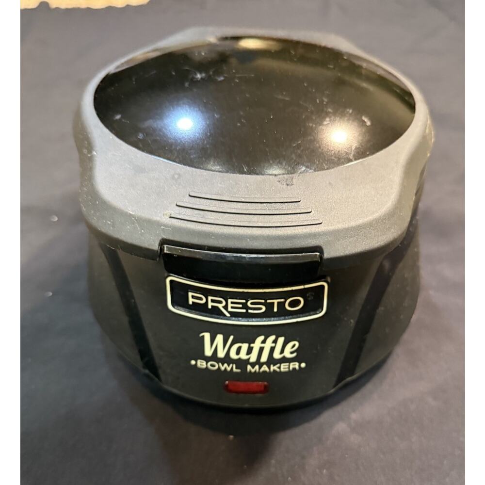 Presto Waffle Bowl Maker Nonstick Electric Appliance Breakfast Dessert Maker